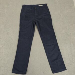 Outerknown Pants Mens 29x30 Navy Blue Organic Cotton Chino Straight Leg Casual